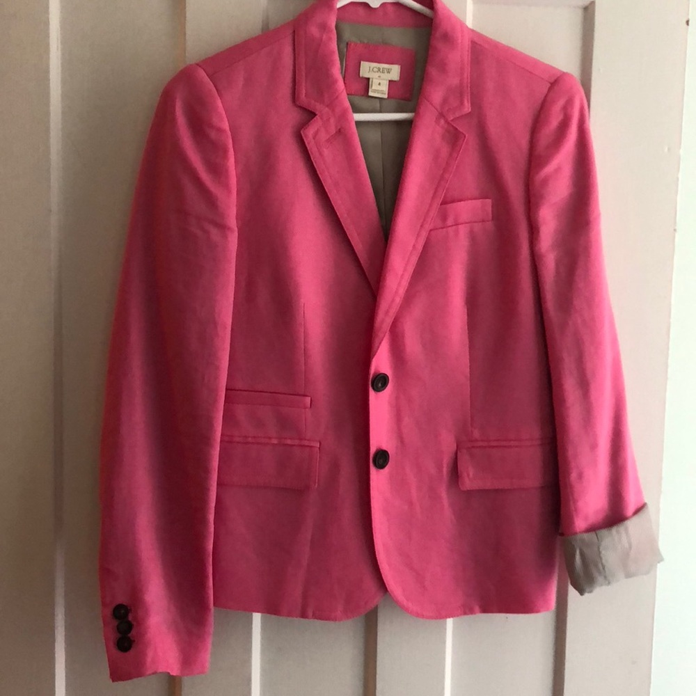 J Crew Pink Blazer Size 4